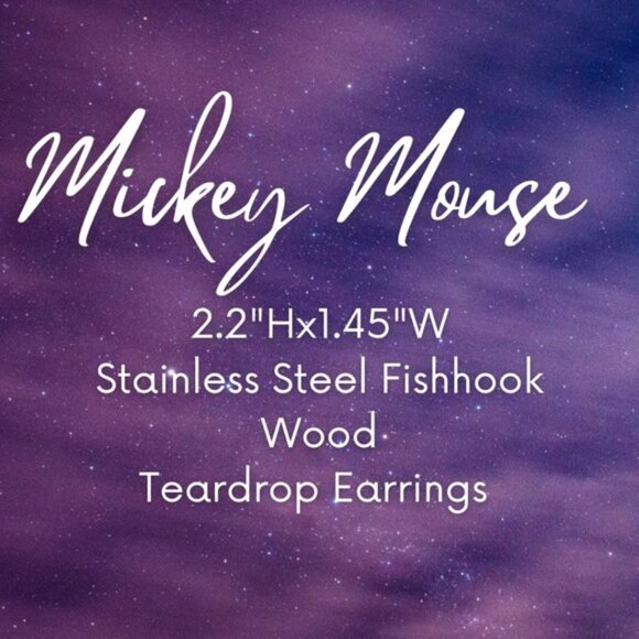 Earrings Mikey Mouse Cool Sunglasses Dangle Disney Shades Trendy Stylish Parks - Picture 3 of 3